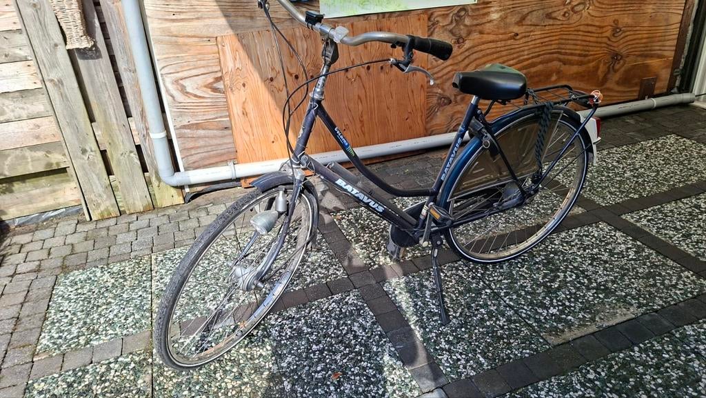 Blauwe Batavus damesfiets, Ophalen, Gebruikt, Batavus, Versnellingen