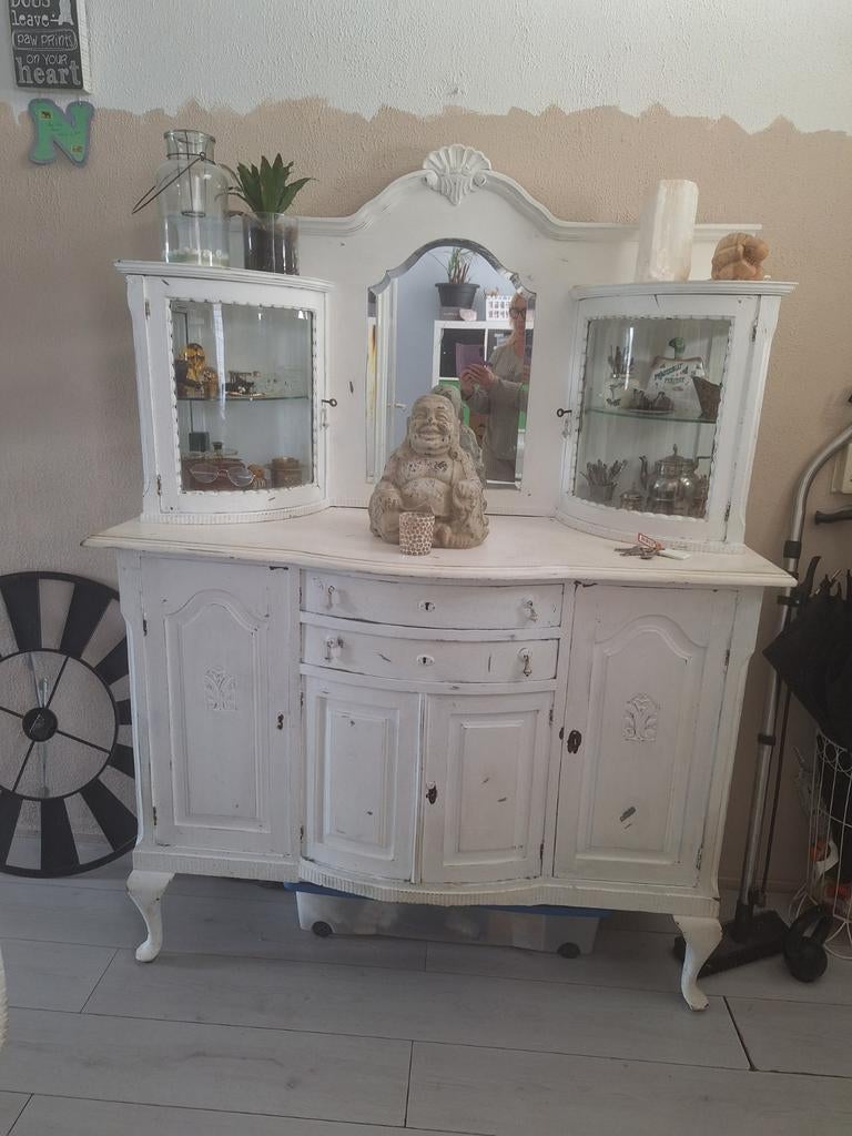 Leuke brocante buffetkast, Ophalen, Gebruikt, 25 tot 50 cm, 150 tot 200 cm