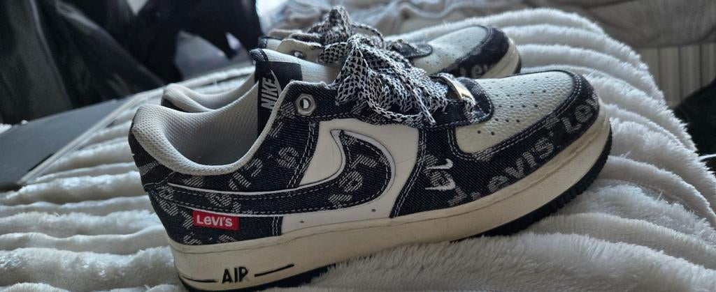 Nike Air Force 1 Low Levi's By You, Zwart, Nike, Ophalen of Verzenden, Sneakers of Gympen