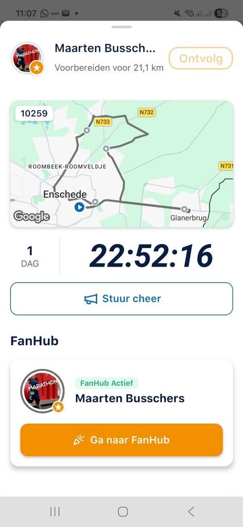 Startbewijs 1/2 marathon Enschede, Ophalen of Verzenden, Nieuw, Overige typen, Overige merken