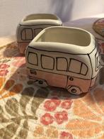 Bloempotten bloempotjes VW volkswagen Samba bus nieuw, Ophalen of Verzenden, Overige vormen, Aardewerk, Binnen