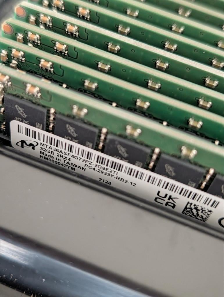 Micron 32GB 2933 DDR4 ECC, Computers en Software, RAM geheugen, Ophalen, DDR4, 32 GB