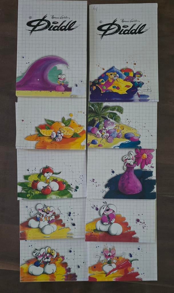 Diddl pakket, Ophalen of Verzenden, Verschillende figuren, Nieuw, Papier, Kaart of Schrift