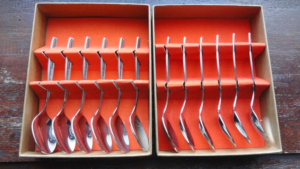 Gero Zilmeta - Model 521 - Takje (Set van 6 theelepeltjes), Ophalen of Verzenden, Nieuw, Rvs of Chroom