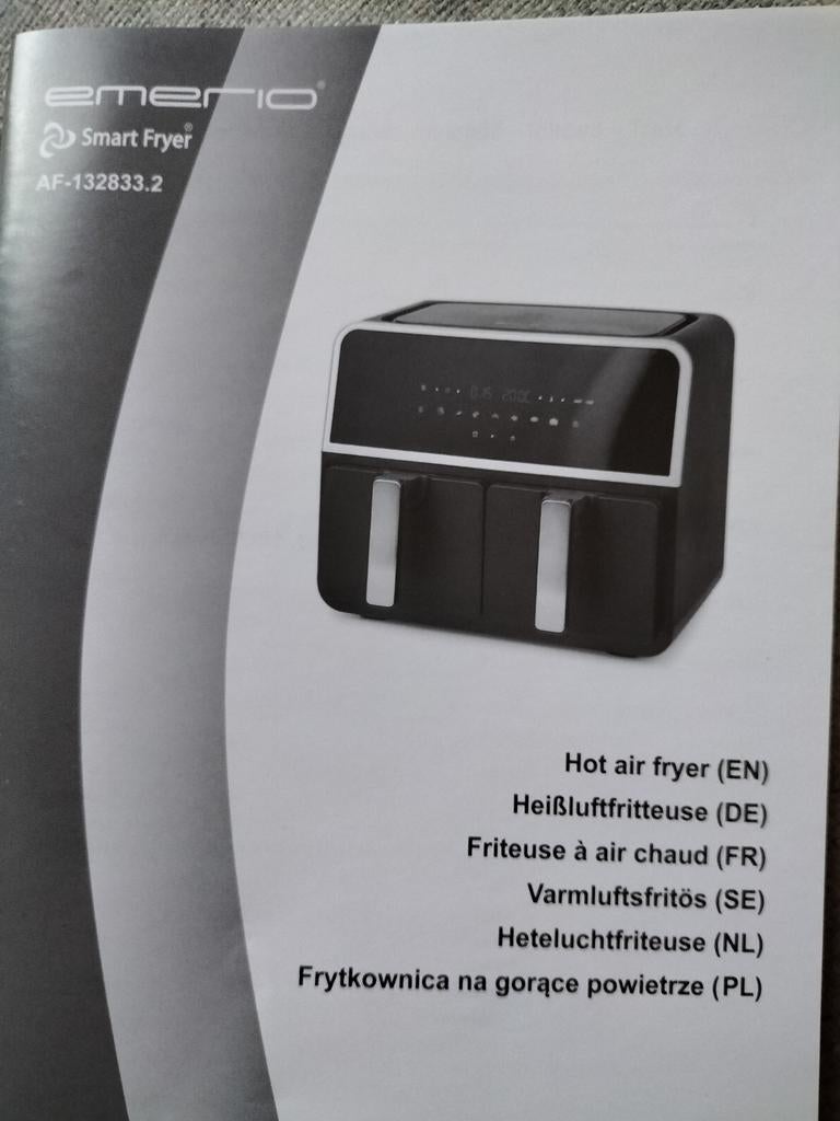 Emerio Smart Fryer AF-132833.2, Witgoed en Apparatuur, Airfryers, Nieuw, Airfryer, Ophalen of Verzenden