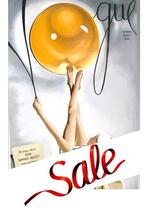 Uniek schilderij: Vintage VOGUE cover op doek. 75 x 115 cm, Ophalen, Oorspronkelijke maker, Nieuw, Schilderij