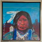 Origineel schilderij Espen Gregor Hagen - Indiaan, Ophalen