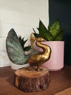 Vintage koperen pauw, Ophalen of Verzenden, Gebruikt, Dier