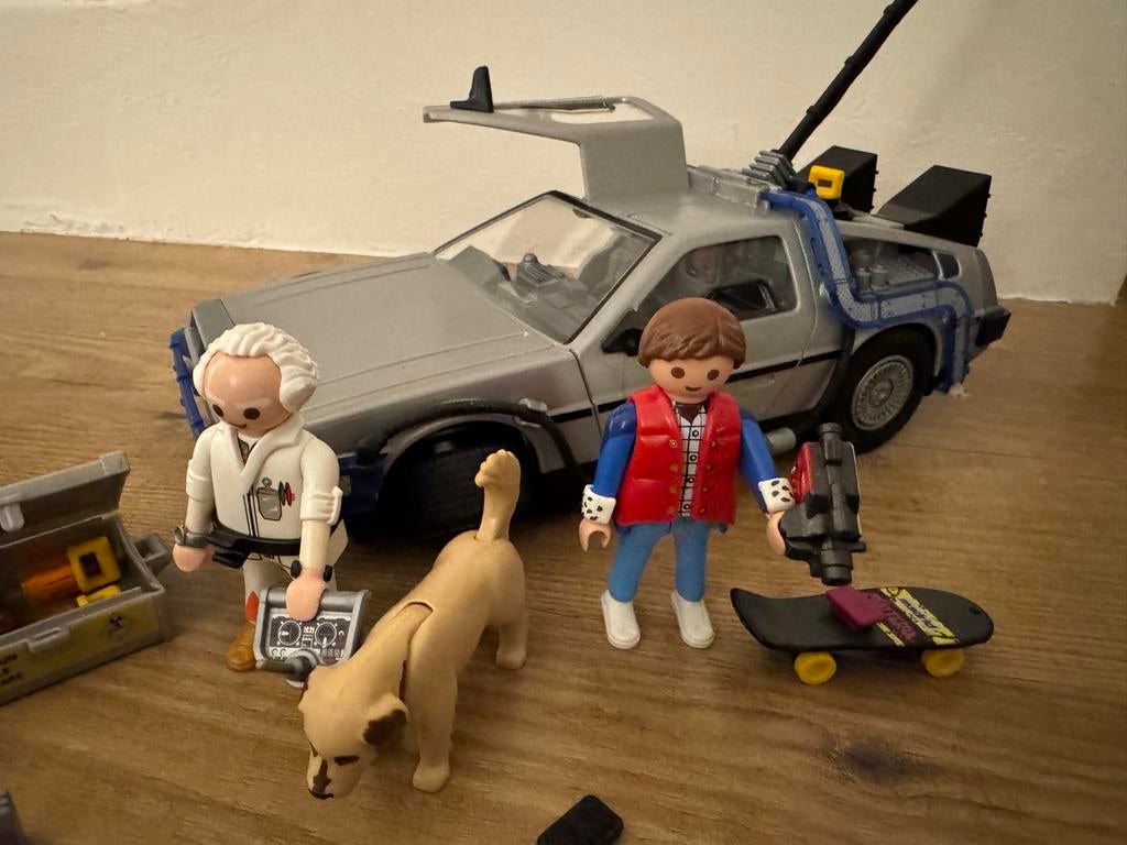 PLAYMOBIL 70317 Back to the Future DeLorean, Ophalen of Verzenden, Zo goed als nieuw, Complete set