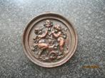 ETNA GIETIJZEREN WANDBORDJE MET ENGELEN EN BACCHUS, Ophalen of Verzenden, Zo goed als nieuw, Reclamebord
