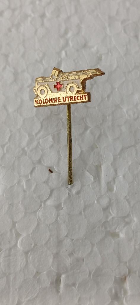 Kolonne Utrecht rode kruis, Ophalen of Verzenden, Landmacht, Nederland, Embleem of Badge
