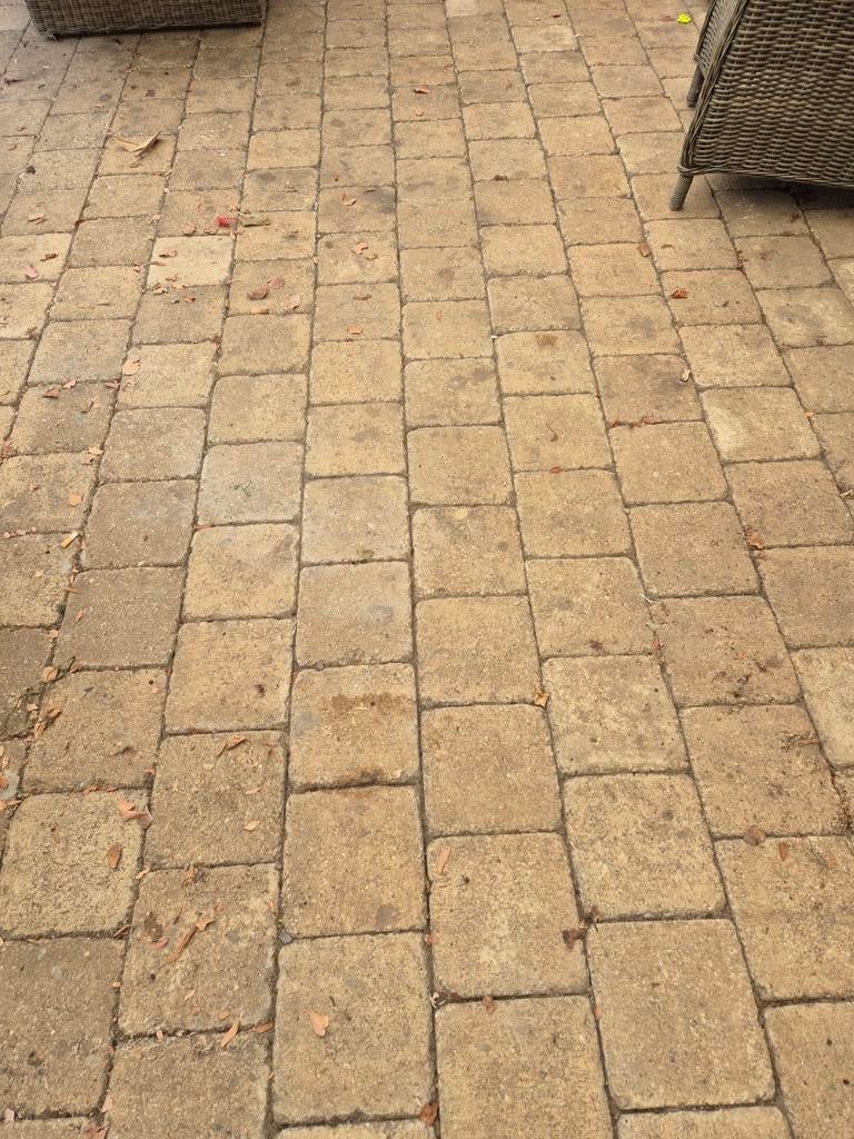 Trommelstenen 20x20, Tuin en Terras, Tegels en Klinkers, Ophalen of Verzenden, Gebruikt, Beton, Terrastegels