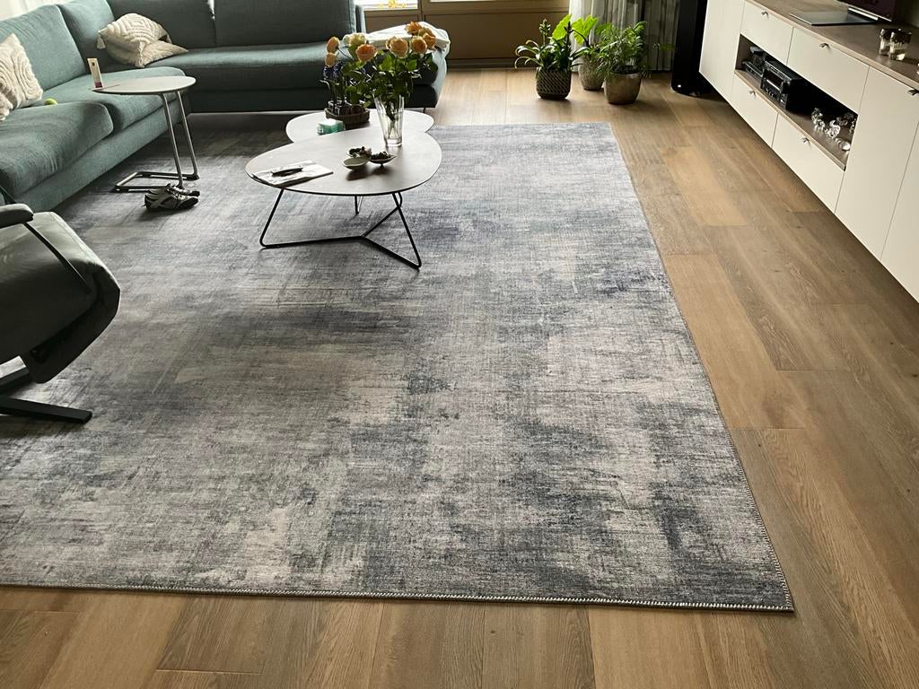 Vloerkleed meer eigentijds, Gebruikt, Ophalen of Verzenden, 200 cm of meer, Grijs