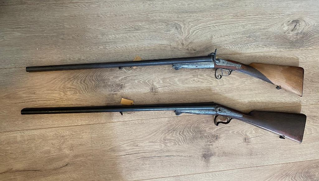 Set antieke Penvuur Geweren voor Restauratie of onderdelen, Ophalen of Verzenden