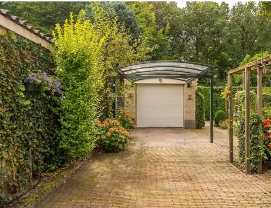 Te koop: stalen carport met glazen dak, Ophalen, Gebruikt, Carport