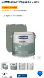 Muurverf Salie, Ophalen, Nieuw, Groen, Verf