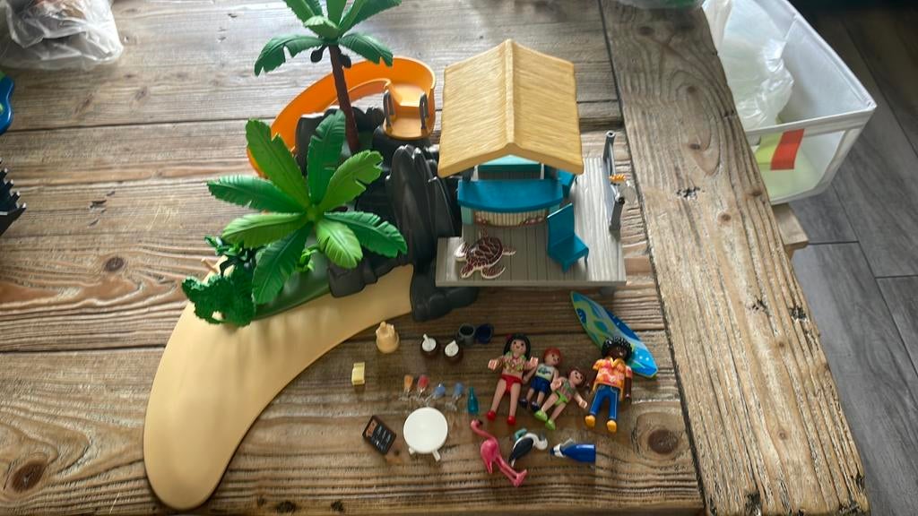 Playmobil vakantie eiland met strand bar, Ophalen of Verzenden, Zo goed als nieuw