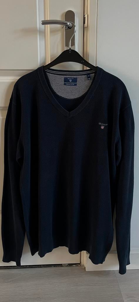 GANT donkerblauwe trui maat 2XL, Kleding | Heren, Truien en Vesten, Ophalen of Verzenden, Zo goed als nieuw, Blauw