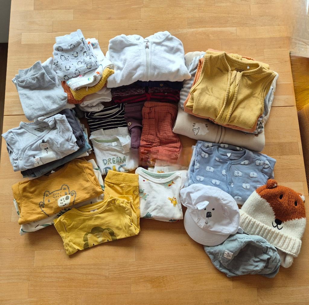 Kledingpakket maat 56, Kinderen en Baby's, Babykleding | Baby-kledingpakketten, Ophalen, Gebruikt, Maat 56