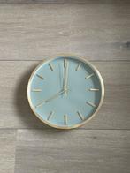 Moderne gouden klok, Ophalen of Verzenden, Zo goed als nieuw, Analoog, Wandklok