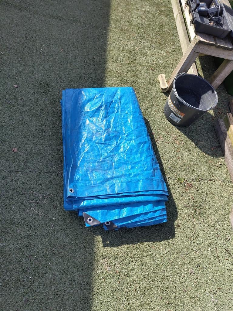 Groot bouwzeil 3,6 bij 5,6 meter, Ophalen, 15 m² of meer, Zeil