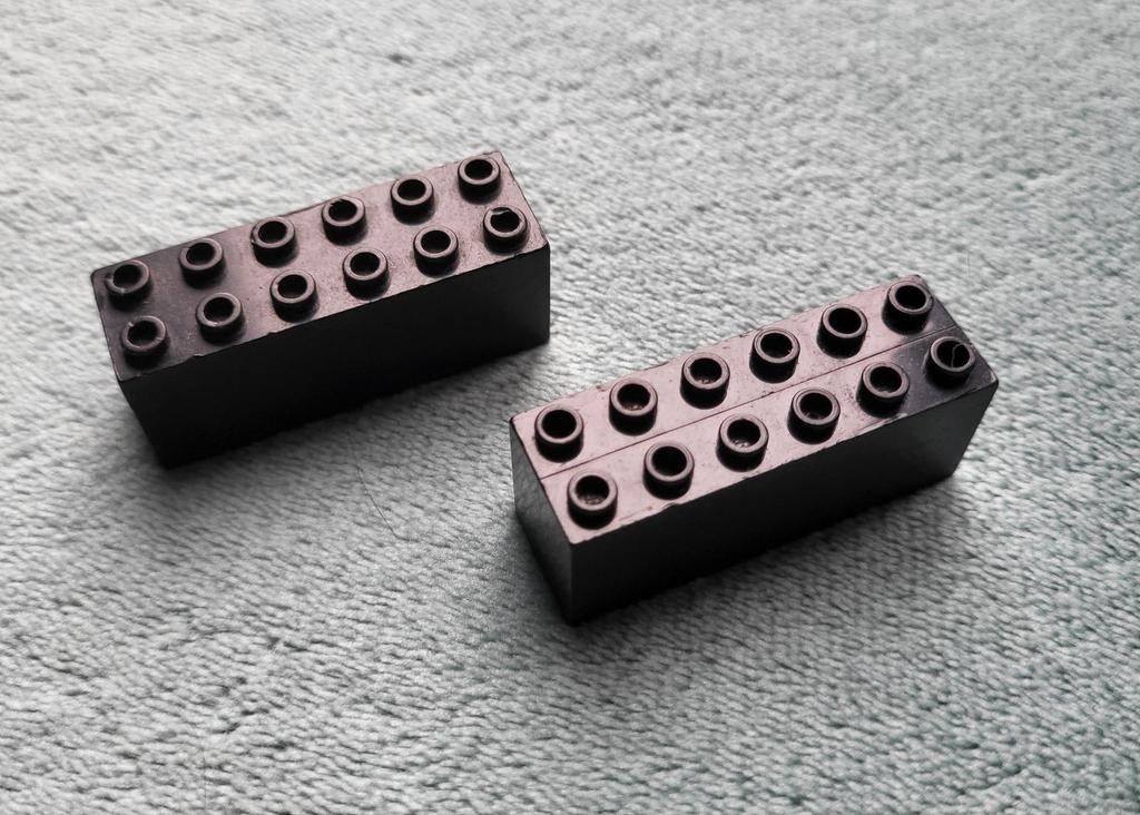 Lego trein locomotief ballast / gewicht blokken 6x2x2 Zwart., Ophalen of Verzenden, Gebruikt, Losse stenen, Lego