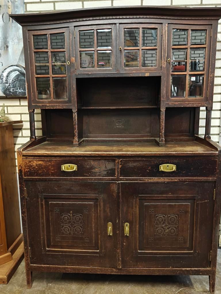 Antieke kast (opknapper) - L130xB55xH190cm, Antiek en Kunst, Antiek | Meubels | Kasten, Ophalen