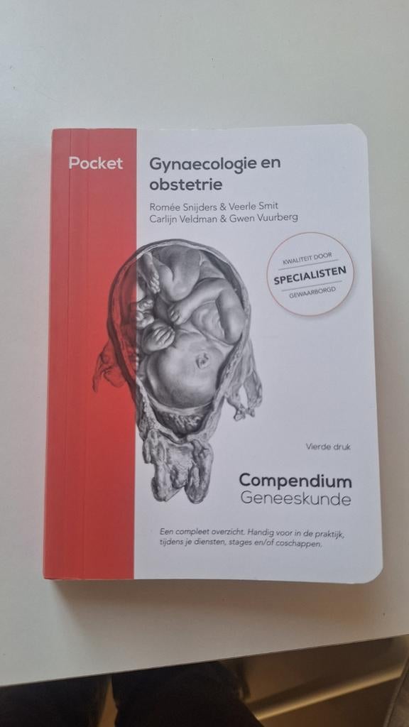Pocket compendium geneeskunde Gynaecologie en obstetrie, Boeken, Wetenschap, Ophalen of Verzenden, Zo goed als nieuw, Veerle Smit; Romée Snijders