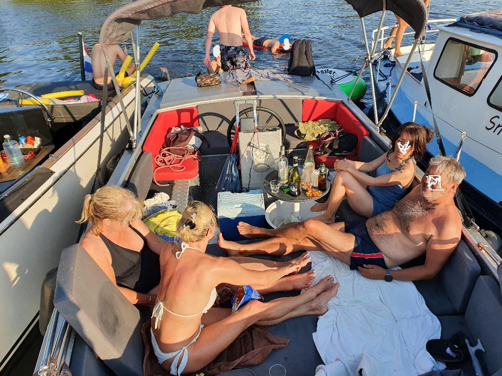 Unieke stoere stille krachtige Tender, 2 motoren, Veel Fun, Watersport en Boten, Gebruikt, 6 meter of meer, Aluminium, Snelvarend