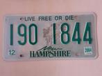 Kentekenplaat New Hampshire Amerika usa., Ophalen of Verzenden, Gebruikt, Auto's