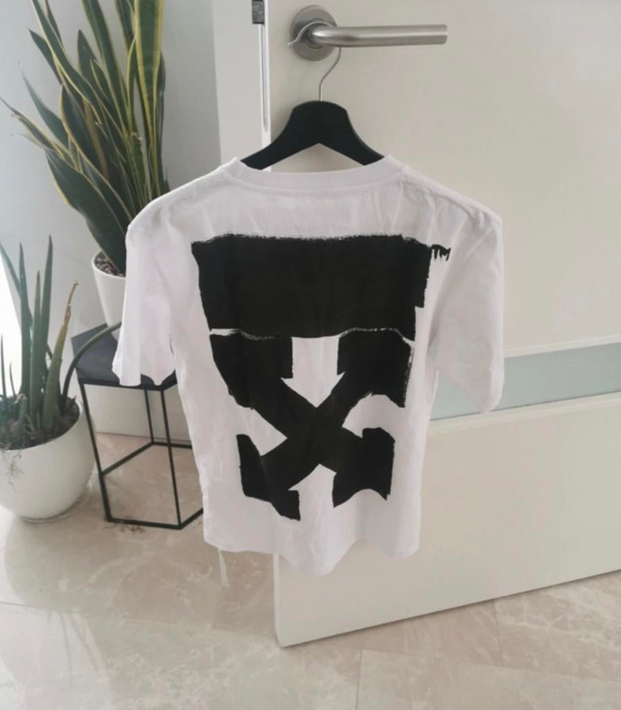 Off-White Jumbo Arrows White Tee, Kleding | Heren, T-shirts, Zo goed als nieuw, Maat 48/50 (M), Wit, Ophalen of Verzenden