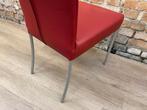 Bert Plantagie Jeanne rood bij TheReSales, Huis en Inrichting, Stoelen, Ophalen, Design, Leer, Zo goed als nieuw