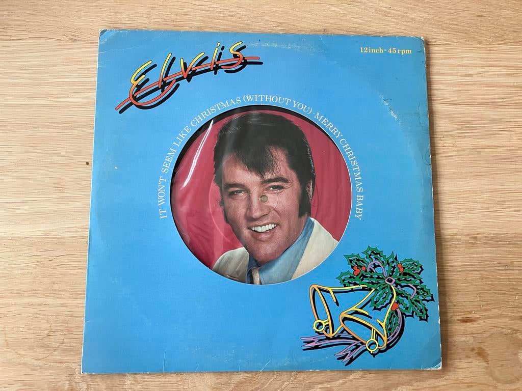 Picture disc Elvis Presley: It won’t seem like christmas, Ophalen of Verzenden, Zo goed als nieuw, 12 inch