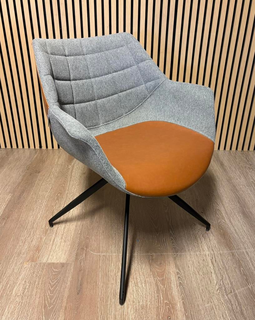 Zes Zuiver Doulton Eetkamerstoelen Vintage Bruin, Ophalen, Bruin, Nederlands design zuiver outlet stoelen retro vintage, Nieuw