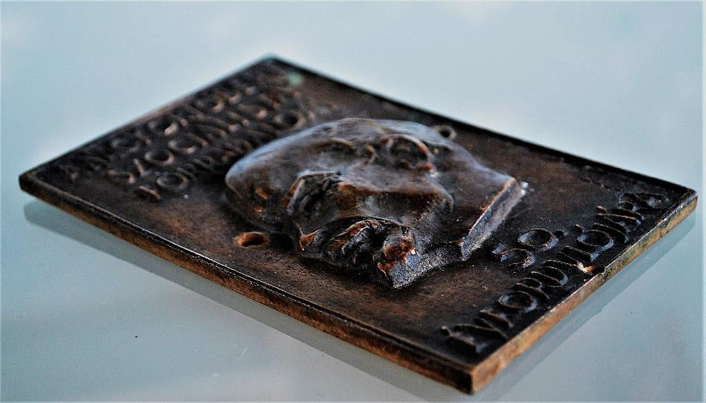 Lenin Brons Gesigneerd Grote Socialistische Revolutie 1917, Antiek en Kunst, Ophalen of Verzenden