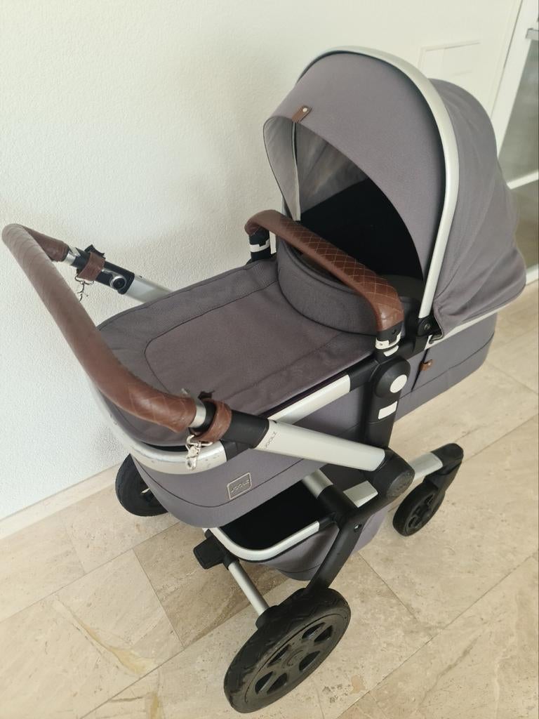 Joolz combi kinderwagen Earth Hippo Grey, Verstelbare duwstang, Zo goed als nieuw, Combiwagen, Ophalen