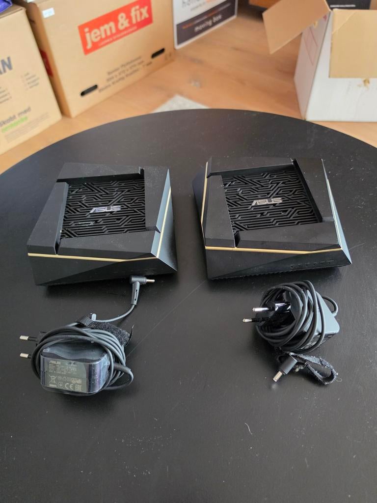 2x Asus RT-AX92U WiFi 6 Mesh Routers, Computers en Software, Routers en Modems, Gebruikt, Router, Ophalen of Verzenden