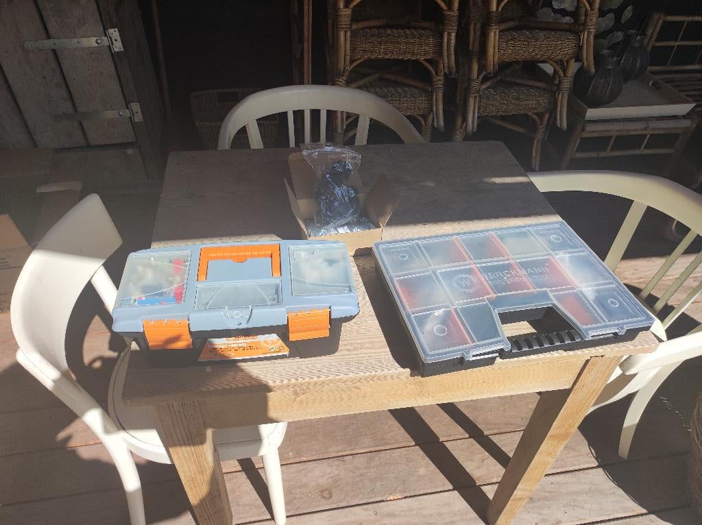 Set gereedschapskisten met inhoud, Ophalen, Gevuld, Gebruikt