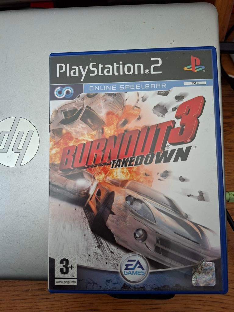 Burnout 3 Takedown PS2 - Werkt ondanks krassen, Spelcomputers en Games, Gebruikt, 1 speler, Racen en Vliegen, Ophalen of Verzenden