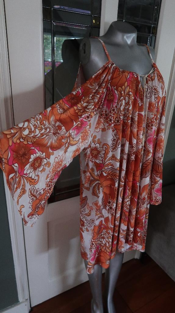 nieuwe prachtige wijde blouse creme bruin etc xxl, Bruin, Blouse of Tuniek, Nieuw, Ophalen of Verzenden