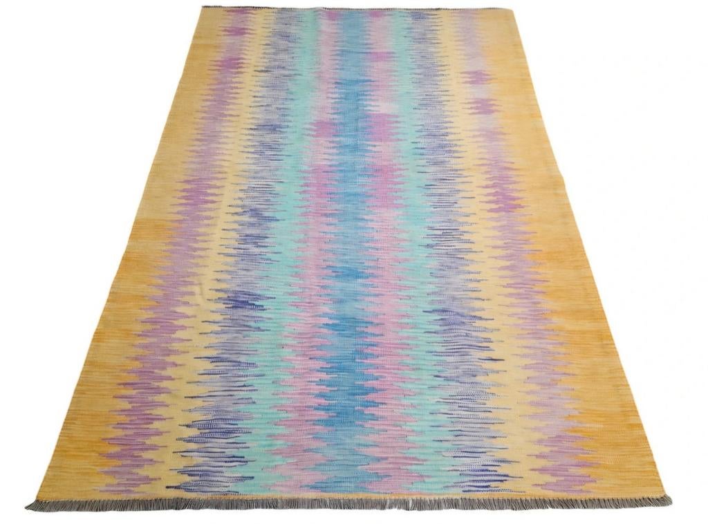 Handgemaakt oosters wol NEW Kelim tapijt Taara 170x241cm, Huis en Inrichting, Stoffering | Tapijten en Kleden, Zo goed als nieuw