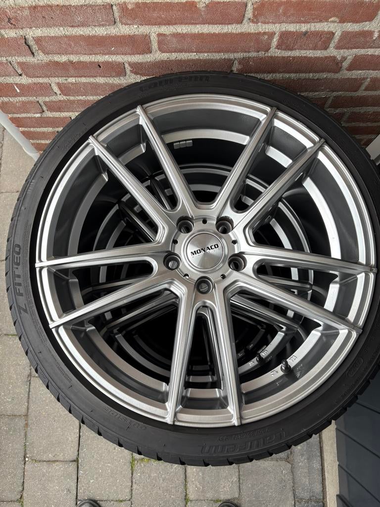 Set 19 inch velgen 5x112 met zomerbanden, Velg(en), 235 mm, Zomerbanden, Ophalen