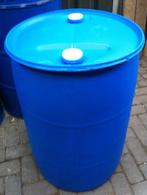Plastic drum / vat 200 liter, HDPE, leeg, 2 openingen, 150 liter of meer, Ophalen, Zo goed als nieuw, Kunststof