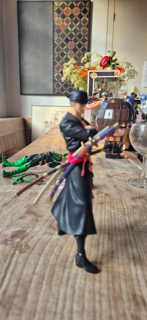 Roronoa Zoro One Piece Figuur - Actiefiguur, Ophalen of Verzenden, Zo goed als nieuw