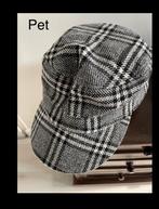 Stijlvolle Zwart-Witte Geruite Pet, Kleding | Dames, Hoeden en Petten, Ophalen of Verzenden, Zo goed als nieuw, One size fits all