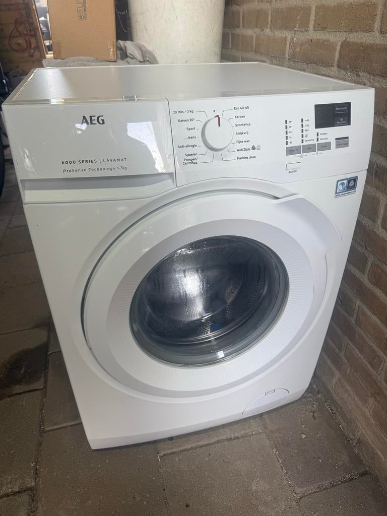 AEG 6000 SERIES LAVAMAT ProSense 7kg Wasmachine, Witgoed en Apparatuur, Wasmachines, Ophalen, Gebruikt, Voorlader, Kort programma