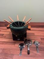 Staub fondeuset gietijzer, Ophalen of Verzenden, Zo goed als nieuw, Brander, Fondueset