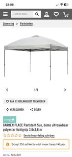 Partytent Garden Place SUE Dome 3,6x3,6m - ZGAN!, Ophalen, Zo goed als nieuw, Minder dan 5 meter