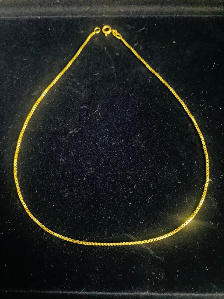 Gouden ketting - venetiaanse model - 14 karaat, Sieraden, Tassen en Uiterlijk, Kettingen, Ophalen of Verzenden, Zo goed als nieuw