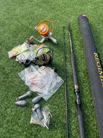 Penn zeevishengel met toebehoren en extra molen, Watersport en Boten, Ophalen of Verzenden, Gebruikt, Complete set